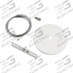 KEYSTONE TECHNOLOGIES Light Fixture Mounting Kit: For Use With Linear Arch Fixtures, 5 in Overall Lg (MPN KT-LALED-5CC-1-NF-KIT). Key specifications — Brand: KEYSTONE TECHNOLOGIES; Includes: 15 ft Aircraft Cable; For Use With: Linear Arch Fixtures.