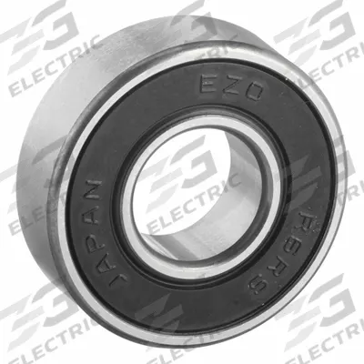 EZO Miniature Ball Bearing: R6, Dbl Sealed, Contact Seal, 3/8 in Bore, 7/8 in OD - High-Precision Radial Ball Bearings