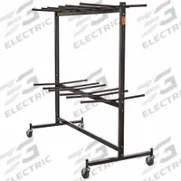 NATIONAL PUBLIC SEATING Chair Cart: 1,320 lb, 67 in L x 33 1/2 in W x 70 in H, For 84 Chairs, Brown. Key specifications — Frame Color: Brown; Brand: NATIONAL PUBLIC SEATING; Caster/Wheel Configuration: (4) Swivel.