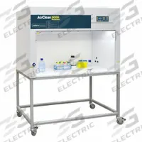 AIRCLEAN SYSTEMS Fume Hood Cart: 38 in Overall Dp, 64 in Overall Wd, 15 in Overall Ht, Mobile (MPN ACA1051). Key specifications — attr1026914: Powder-Coated Steel; attr1026906: AC5000HLFSW; attr1026903: AIRCLEAN SYSTEMS; attr1026907: Flow Clean Benches; attr1026916: Mobile; attr1026923: Fume Hood Cart.