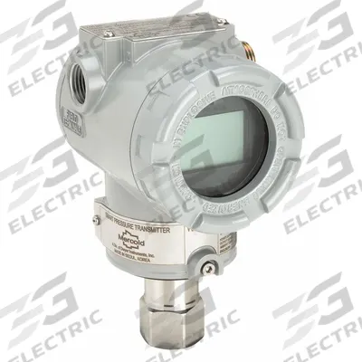 MERCOID Indicating Transmitter: -14.5 psi to 21 psi, 4 to 20mA DC / HART Comm, Screw Terminals - Explosion-Proof with Conduit Connection & Display
