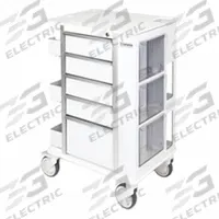MARKETLAB Medical Procedure Cart: Aluminum, (2) Swivel/(2) Swivel with Brake, White, White (MPN 138760). Key specifications — Material: Aluminum; Drawer Color: White; Brand: MARKETLAB; Caster/Wheel Configuration: (2) Swivel with Brake; Cabinet Color: White.