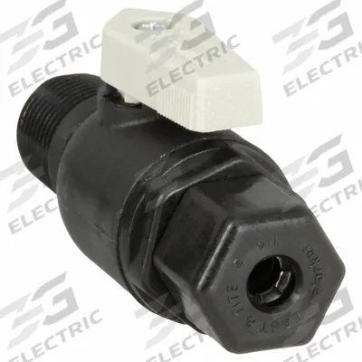 Parker Manual Two-Way Ball Valve: 3/8 in, Polypropylene, Straight, Sweat x MNPT - NSF 51 Compliant Polypropylene Ball Valves