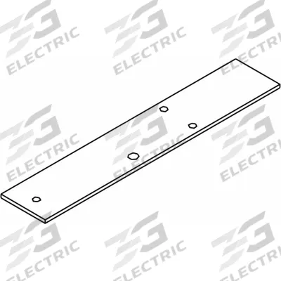 LCN Cover Plate: Aluminum (MPN 4040SE-59A AL) - Accessories for Door Closers