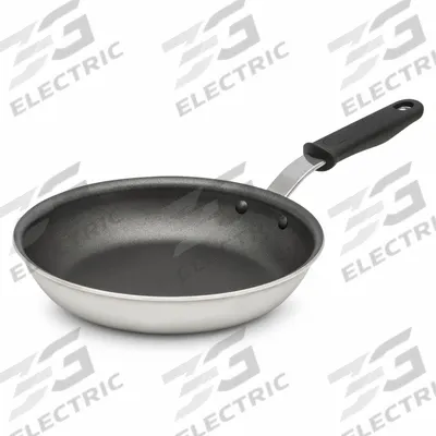 VOLLRATH Fry Pan: Non-Stick, 8 in Top Dia, Aluminum, Black/Silver, Silicone, NSF Certified - Non-Stick Frying Pans