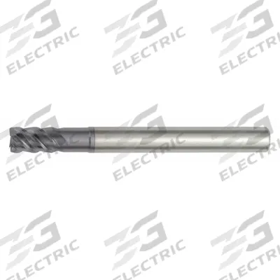 WIDIA HANITA Corner Radius End Mill: Carbide, TiAlN Coated, 4 Flute, 20 mm Mill Dia - Reduced-Neck Carbide Corner-Radius End Mills for Hardened Materials