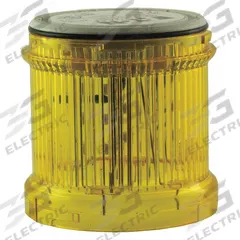 EATON Tower Light Module: Steady, 110/120V AC, Yellow, 70 mm Overall Dia, 3 in Overall Ht, SL4 (MPN SL7-L120-Y). Key specifications — Brand: EATON; Compatible with Series: SL4; Lens Color: Yellow; Operating Voltage: 110/120V AC; Manufacturer Part Number: SL7-L120-Y.