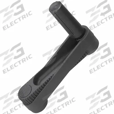KIPP Crank Handle: Steel w/ Fold Away Plastic Grip, 3/8 in Bore Dia - Crank Handles with Folding Grip