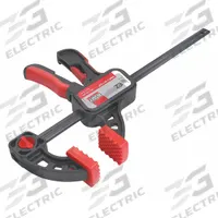 BESSEY Clamp: Soft-Touch Grooved, 6 in Max Jaw Opening, 5 in to 12 in, 2 1/2 in Throat Dp (MPN EZ15-6). Key specifications — attr663922: BESSEY.