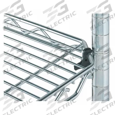 METRO Clip,Locking,Quick Slot,Bg 4: Qwikslot Shelving, Plastic, Black - Shelf-Adjustment Sleeves for Wire Shelving