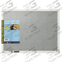 SAINT-GOBAIN ADFORS Adjustable Screening: Adj Window Screen, 7 7/16 in Overall Ht, 37 in Overall Lg (MPN FSP8556-U). Key specifications — Brand: SAINT-GOBAIN ADFORS; Product Type: Adjustable Window Screen; Color: Dark Gray.