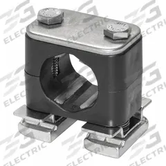 STAUFF Beta Clamp: Smooth Bore, 316 Stainless Steel Clamp, Polypropylene Cushion, For 1 Lines (MPN CRA-319-ACT-DP-AS-U-W5-K-642012)