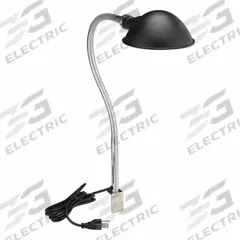 APPROVED VENDOR Task Light: Bulb Dependent, Gooseneck, 28 in Arm Reach, Bracket, 60 W, 120V AC (MPN 2RPJ2). Key specifications — Lighting Technology: Bulb Dependent; Brand: APPROVED VENDOR; Bulb Wattage: 60 W; Color: Black/Silver; Operating Voltage: 120V AC.