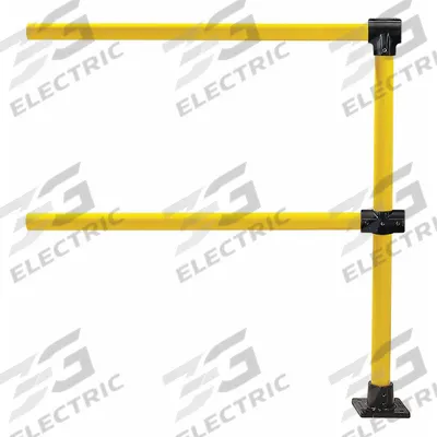 HOLLAENDER Handrail Extension: Toe Board Not Included, 5 in x 5 in - Handrail Extensions
