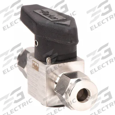 Parker Rotary Plug Valve: For Chemicals/Gas/Oil Media, 2-Way, 3/8 in Pipe Size - 316 Stainless Steel Instrumentation Plug Valves