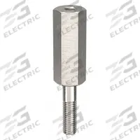Standoff: Male x Female, 2 in Lg, Hex, Aluminum, Plain, 3/8 in Hex Wd, Aluminum, Aluminum, 10 PK (MPN CRR061603GR). Key specifications