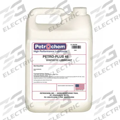 PETROCHEM Compressor Oil: 1 gal, Jug, 15 SAE Grade, 46 ISO Viscosity Grade - Air Compressor Oils