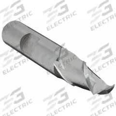 CLEVELAND Keyway End Mill: HSS, 2 Flute, 3/8" Mill Dia, 9/16" LOC, 2-1/2" OAL (MPN C41681)