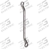 WESTWARD Box End Wrench: Alloy Steel, Satin, 1/2 in_9/16 in Head Size, 8 3/4 in Overall Lg, Offset (MPN 5MP93). Key specifications — attr309427: Satin; attr309429: No; attr309426: Alloy Steel; attr324926: WESTWARD.
