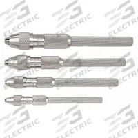 STARRETT Pin Vise: Pin Vise, 4.8 mm Max Size - mm, 0 in Min Size - Inch, Knurled Grip, Round (MPN S162Z). Key specifications — attr1181472: Knurled; attr1181473: Round; attr1181474: 3.65 in; attr1181475: No; attr1181485: STARRETT.