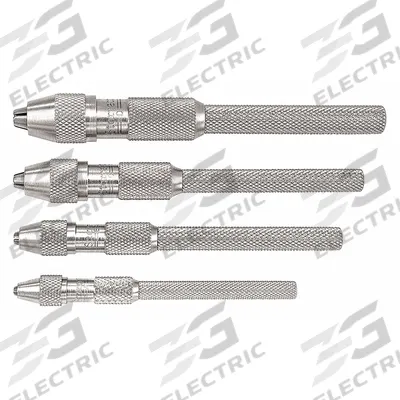 STARRETT Pin Vise: Pin Vise, 4.8 mm Max Size - mm, 0 in Min Size - Inch, Knurled Grip - Pin Vises
