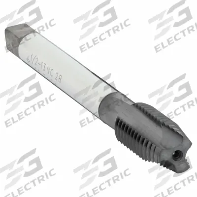 CLEVELAND Spiral Point Tap: 1/2"-13 UNC, 2B, 3 Flute, Plug Chamfer, TiAlN Coated Cobalt (MPN C86122) - General Purpose Spiral-Point Taps