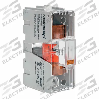MERSEN Fuse Block: Open Block Design, 1 Pole, 600 V AC - Fuse Blocks for UL Class J Fuses