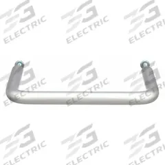 MONROE PMP Pull Handle: Threaded Holes, Aluminum, Silver, #10-32 Screw Size, 0.5 in, 3 in Projection (MPN PH-0105). Key specifications — Brand: MONROE PMP; Projection Type: Non-Recessed; Material: Aluminum; Finish: Dull Anodized; Color: Silver; Folding Type: Fixed; Mounting Type: Threaded Holes; Screw Size: #10-32.