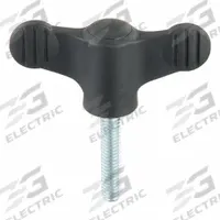 KIPP Hand Knob: Wing, Plastic w/ Steel Thread, 5/16"-18 Thread, 40 mm Thread Lg, 75 mm Dia (MPN K0274.2A3X40). Key specifications — Brand: KIPP.