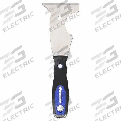 WESTWARD Painters Tool: Stainless Steel, 3 in Blade Wd, 4 1/4 in Blade Lg - Corrosion Resistant Painter's Multi-Tools