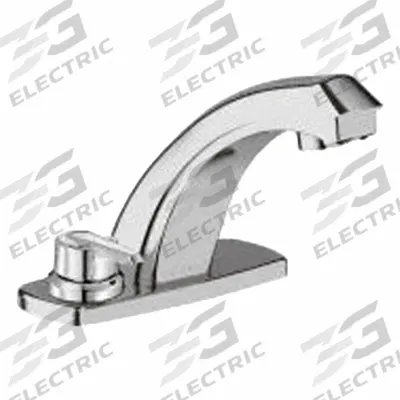 SLOAN Bathroom Sensor Faucet: Optima, Brass, Chrome Finish, Single-Post, Battery - Single-Post Sensor Bathroom Faucets