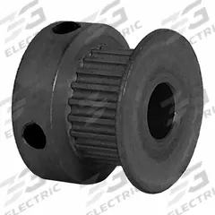 DAYTON Timing Pulley: Modified Curvilinear, Fixed, For GT Timing Belt Section, For 6 mm Belt Wd (MPN 22-2P06-6CA3). Key specifications — Brand: DAYTON; Finish: Clear Anodized; For Belt Series: Powerhouse®.