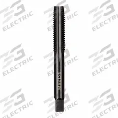MILWAUKEE Straight Flute Tap: M9x1.25 Metric, 2B, 4 Flute, Plug Chamfer, Black Oxide Carbon Steel (MPN 49-57-5147)