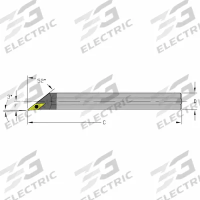 ULTRA-DEX USA Indexable Boring Bar: E06M SVJBR2 (MPN 920-000-172) - Indexable Boring Bars