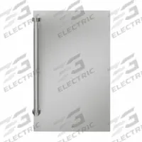 DANBY Refrigerator: Stainless Steel, 4.4 cu ft Total Capacity, 3 Shelves, Energy Star Certified (MPN DAR044A1SSO). Key specifications — Plug Type: 3-Prong; Includes Ice Maker: No; Color: Silver; Defrost: Automatic; Energy Star Certified: Yes; Door Hinge: Swing; Door Style: Solid; Brand: DANBY.