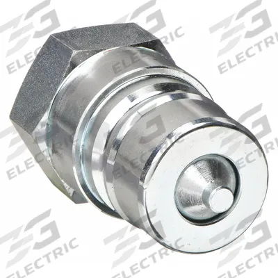 Parker Hydraulic Quick Connect Hose Coupling: 3/4 in Coupling Size, Steel - 6600 Series Hydraulic Quick-Connect Coupling Plugs