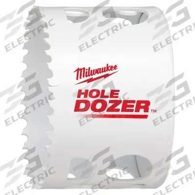MILWAUKEE Hole Saw: 2 3/4 in Saw Dia., 3.5 Teeth per Inch, 1 5/8 in Max. Cutting Dp - Multi-Material-Cutting Hole Saws without Arbor