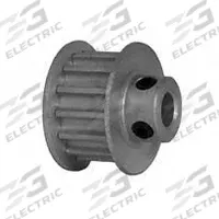 DAYTON Timing Pulley: Curvilinear, Fixed, For HTD Timing Belt Section, For 9 mm Belt Wd, 14 Teeth (MPN 14-5M09-6FA3). Key specifications — Brand: DAYTON; Finish: Clear Anodized; For Belt Series: Powerhouse®.