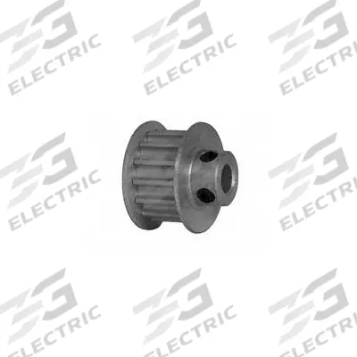 Dayton Timing Pulley: Curvilinear, Fixed, For HTD Timing Belt Section, For 9 mm Belt Wd - HTD Section Fixed-Bore Timing Pulleys with Hub
