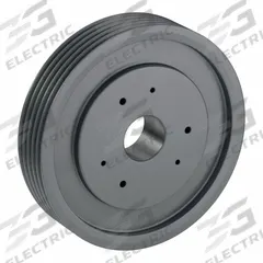 APPROVED VENDOR V-Belt Pulley: 5V1870, 5 Groove, 18.7 in OD, Bushed Bore, F, For 5V/5VX Belt Section (MPN 55V1870F). Key specifications — Pulley Industry Number: 5V1870; Pitch Diameter: 18.7 in (5V); For Belt Section (broad, with similar types): 5V or 5VX.