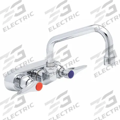 T&S BRASS Low Arc Laundry Sink Faucet: Centerset, Wall, Brass, 2.2 gpm Flow Rate - Centerset Bar Sink Faucets