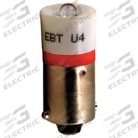 SIEMENS Compact LED Bulb: LED, Miniature Bayonet (BA9s), (T) Tubular, T3-1/4, 6 V, 0.06 W Watt (MPN 52AEBB). Key specifications — Light Color: White; Voltage: 6 V; Brand: SIEMENS; Bulb Shape: T3-1/4.