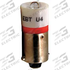 SIEMENS Compact LED Bulb: LED, Miniature Bayonet (BA9s), (T) Tubular, T3-1/4, 6 V, 0.06 W Watt (MPN 52AEBB). Key specifications — Light Color: White; Voltage: 6 V; Brand: SIEMENS; Bulb Shape: T3-1/4.