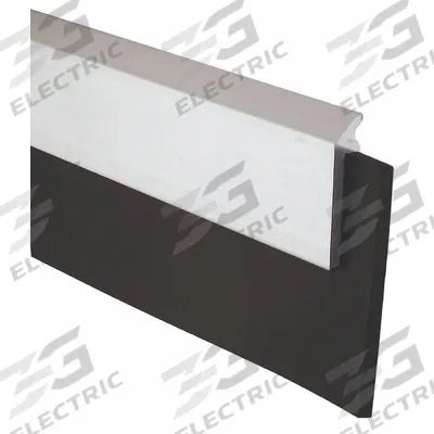 PEMKO Door Weatherstripping: Flat Insert, 7 ft Lg, 2 1/4 in Wd - Metal Leaf Weatherstripping