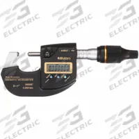 MITUTOYO Digital Outside Micrometer: 0 in to 1 in /0 mm to 25.4 mm, Inch/Metric, IP65 (MPN 293-130-20). Key specifications — attr1182744: 0.00005 in/0.001 mm; attr1182776: IP65; attr1182741: MITUTOYO; attr1182743: +/- 0.00005 in; attr1182759: Yes.