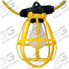 SOUTHWIRE Plastic String Light: Bulb Dependent, Corded, String Light, 100 ft Power Cord Lg, 120V AC (MPN 7155SW). Key specifications — attr564215: Straight Blade; attr564191: Plastic; attr564187: No; attr564159: SOUTHWIRE; attr564165: SJTW; attr564166: 14 AWG; attr564190: String Light; attr564196: Bulb Dependent.
