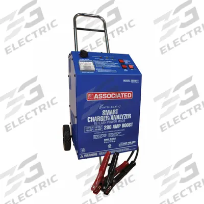 ASSOCIATED EQUIP Battery Charger and Starter: Auto, For AGM/Deep Cycle/EFB/Gel/Lead Acid - Wheeled Battery Chargers