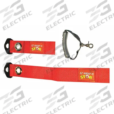 EZ WRAP 'N STOR Hook-and-Loop Cinch Strap: 12 in Lg, 3.00 in, 1.5 in Wd - Multi-Purpose Hook-and-Loop Cable Ties with Handle