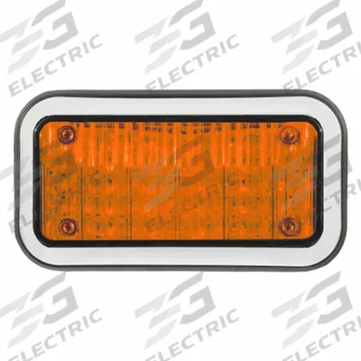 CODE 3 Perimeter Light: Emergency Vehicle Perimeter Light, Amber, 6 W Watt - Emergency Vehicle Perimeter Lights