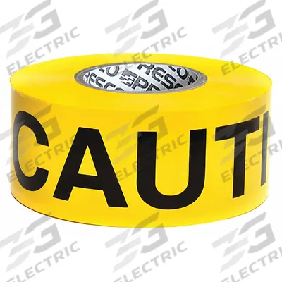 APPROVED VENDOR Barricade Tape: 1,000 ft Lg, 3 in Wd, Caution Legend, Polyethylene - General Caution Messaging Barrier Tape